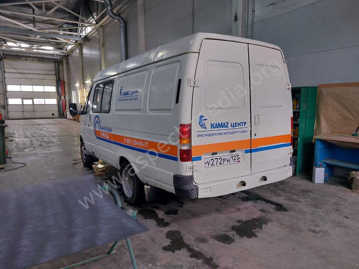 Оклейка Газели Аппликация пленками